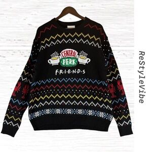 FRIENDS TV Series Men’s Unisex Size XL Sweater Ugly Christmas Style Holiday